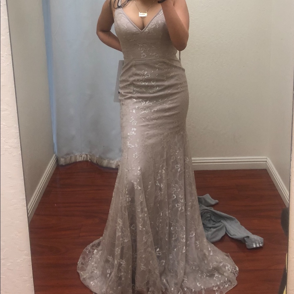 Long lace dress